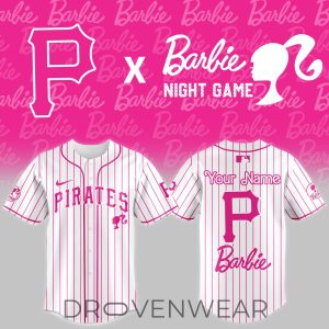 Pittsburgh Pirates Barbie Theme Night Custom Jersey by Drovenwear.com