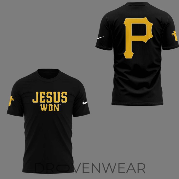 Pittsburgh Pirates Jesus Won Inspirational Limited Edition T-Shirt - Image 2