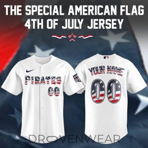 Pittsburgh Pirates USA Independence 250 Baseball Jersey 2026 by Drovenwear.com