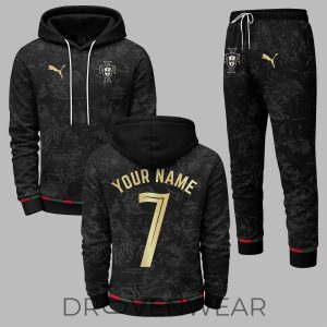 Portugal World Cup 2026 Away Style Fan Hoodie Jogger Outfit by Drovenwear.com