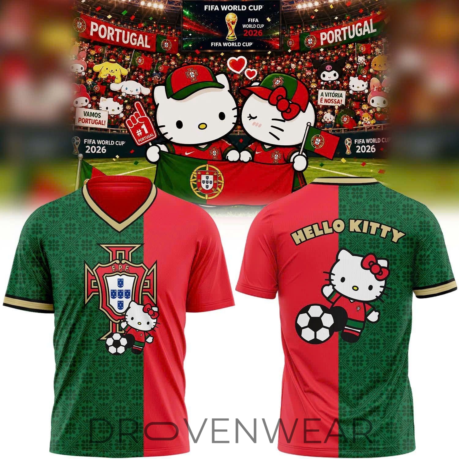 Portugal x Hello Kitty World Cup 2026 Limited Edition Shirt Portugal x Hello Kitty World Cup 2026 Limited Edition Shirt