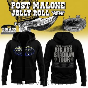 Post Malone BIG ASS Stadium Tour Collectors Zip Hoodie by Drovenwear.com