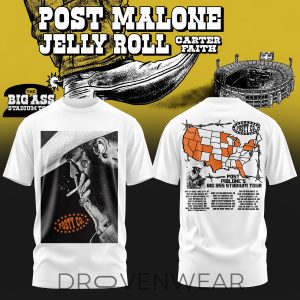 Post Malone BIG ASS Stadium Tour Concert Tee V5 by Drovenwear.com