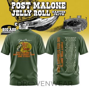 Post Malone BIG ASS Stadium Tour Vintage Tee V4 by Drovenwear.com