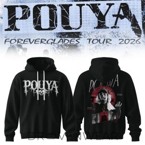 Pouya Foreverglades Tour 2026 Black Hoodie V3 by Drovenwear.com