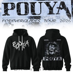 Pouya Foreverglades Tour 2026 Black Pullover Hoodie by Drovenwear.com
