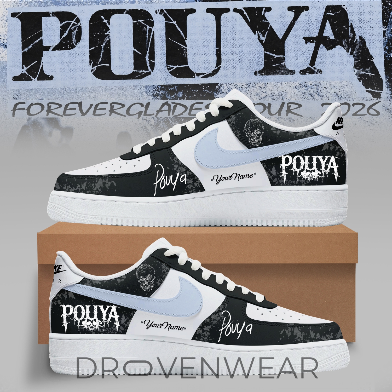 Pouya Foreverglades Tour 2026 Custom Sneakers Pouya Foreverglades Tour 2026 Custom Sneakers