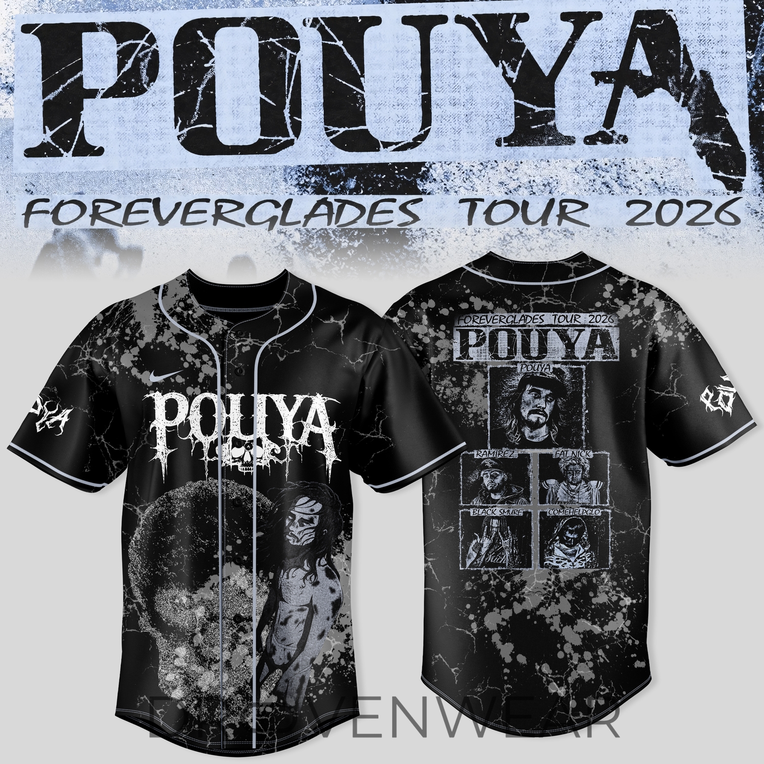 Pouya Foreverglades Tour 2026 Fan Jersey V2 Pouya Foreverglades Tour 2026 Fan Jersey V2