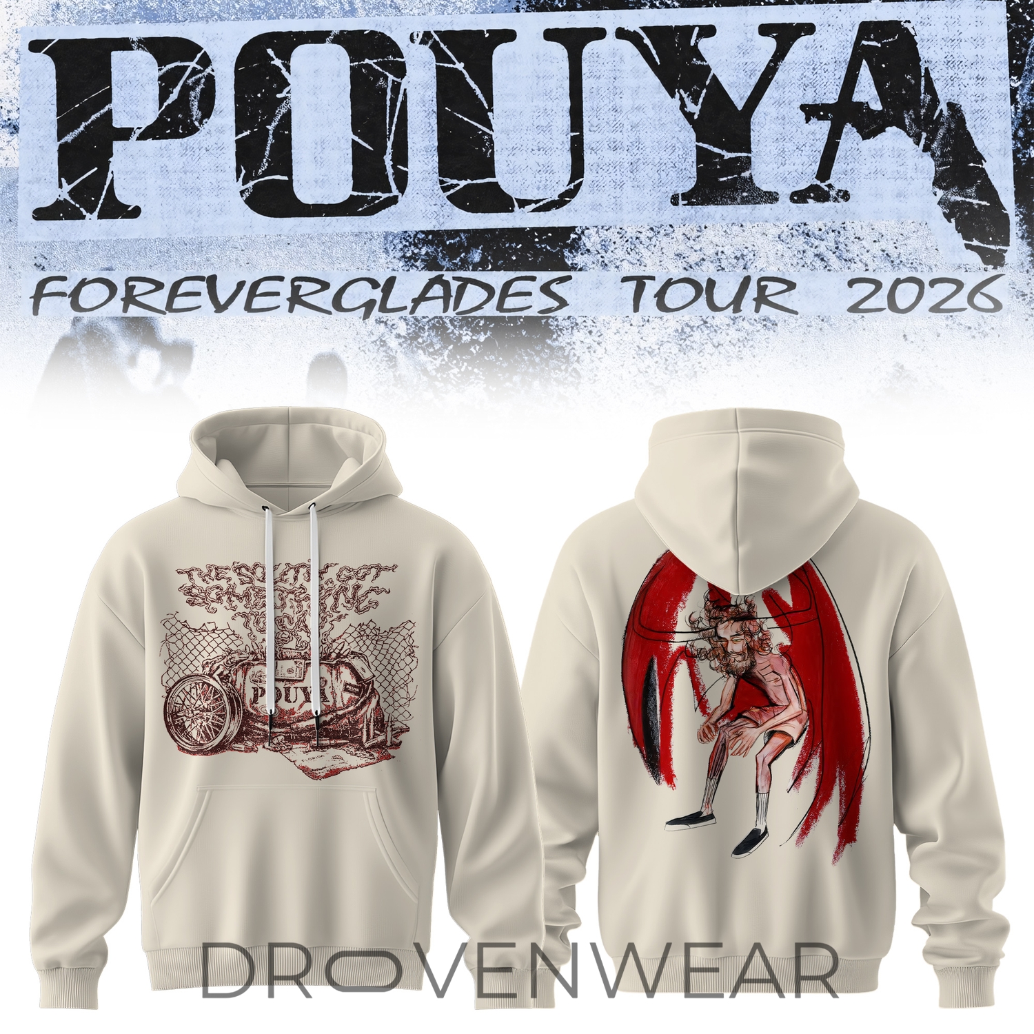 Pouya Foreverglades Tour 2026 Tour Hoodie V5 Pouya Foreverglades Tour 2026 Tour Hoodie V5