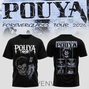 Pouya Foreverglades Tour 2026 Vintage Graphic Tee by Drovenwear.com
