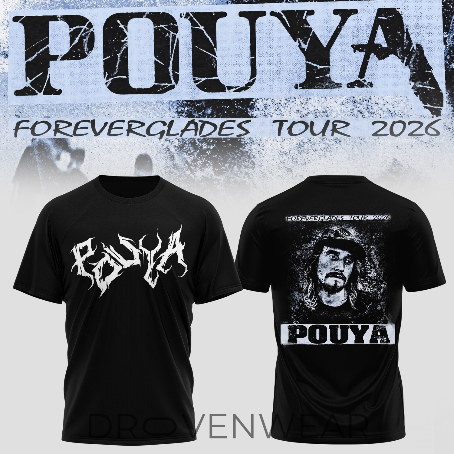 Pouya Foreverglades Tour 2026 Vintage Tee V3 Pouya Foreverglades Tour 2026 Vintage Tee V3
