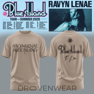 Ravyn Lenae Blue Island Tour 2026 Concert TShirt by Drovenwear.com