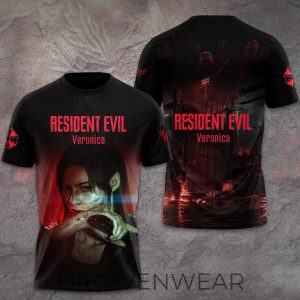 Resident Evil Code Veronica Retro Survival Horror 3D TShirt by Drovenwear.com