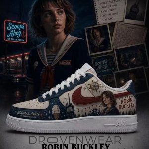 Robin Buckley Stranger Things Custom AF1 by Drovenwear.com