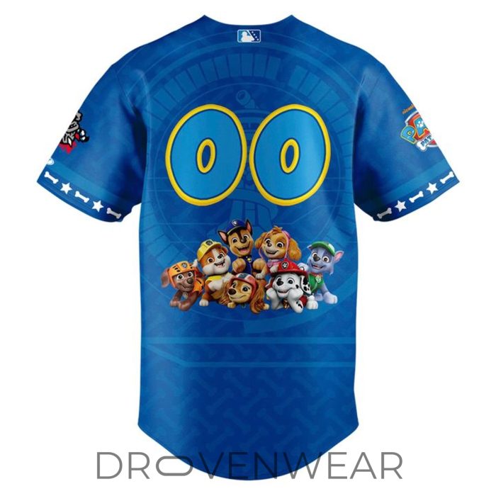 Rocket City Trash Panda 2026 Paw Patrol Adventure Day Baseball Jersey - Image 3