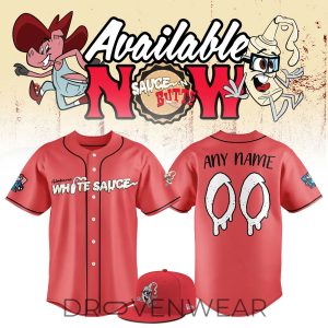 Rocket City Trash Pandas Alabama White Sauce Baseball Jersey by Drovenwear.com