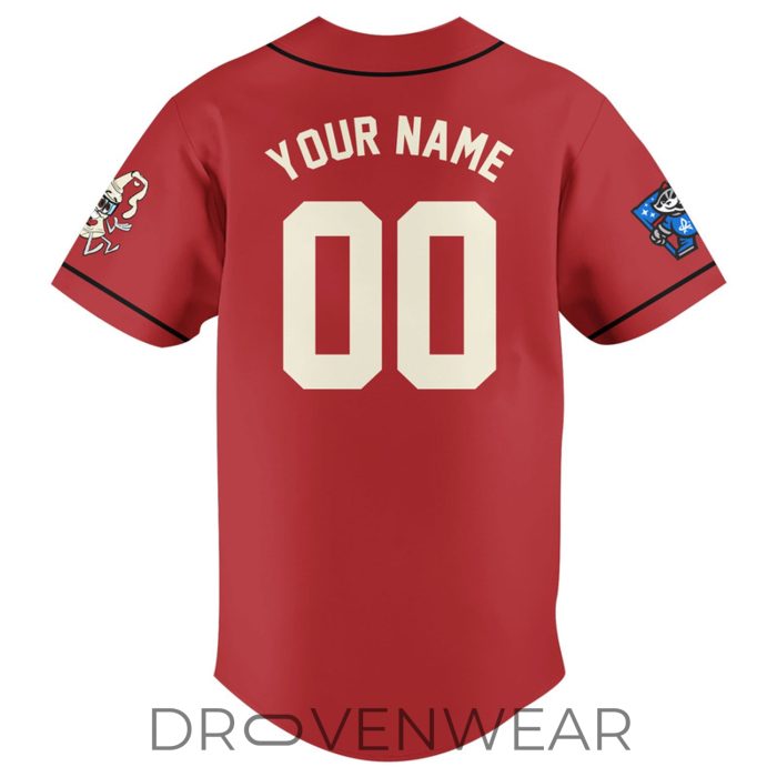 Rocket City Trash Pandas Alabama White Sauce Baseball Jersey - Image 3