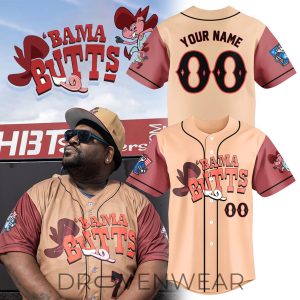Rocket City Trash Pandas Bama Butts Baseball Jersey by Drovenwear.com