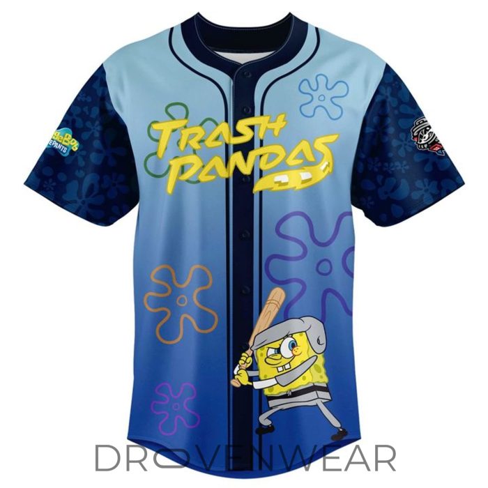 Rocket City Trash Pandas x SpongeBob SquarePants 2026 Special Baseball Jersey - Image 3