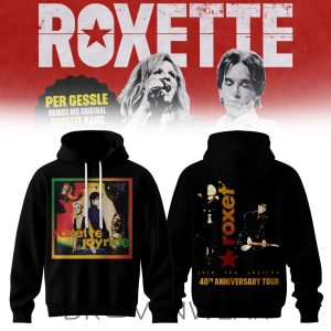 Roxette 40 Years Tour Premium Hoodie Version 2 by Drovenwear.com