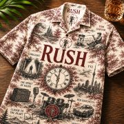 Rush Progressive Rock Music Farewell to Kings Hawaiian Shirt