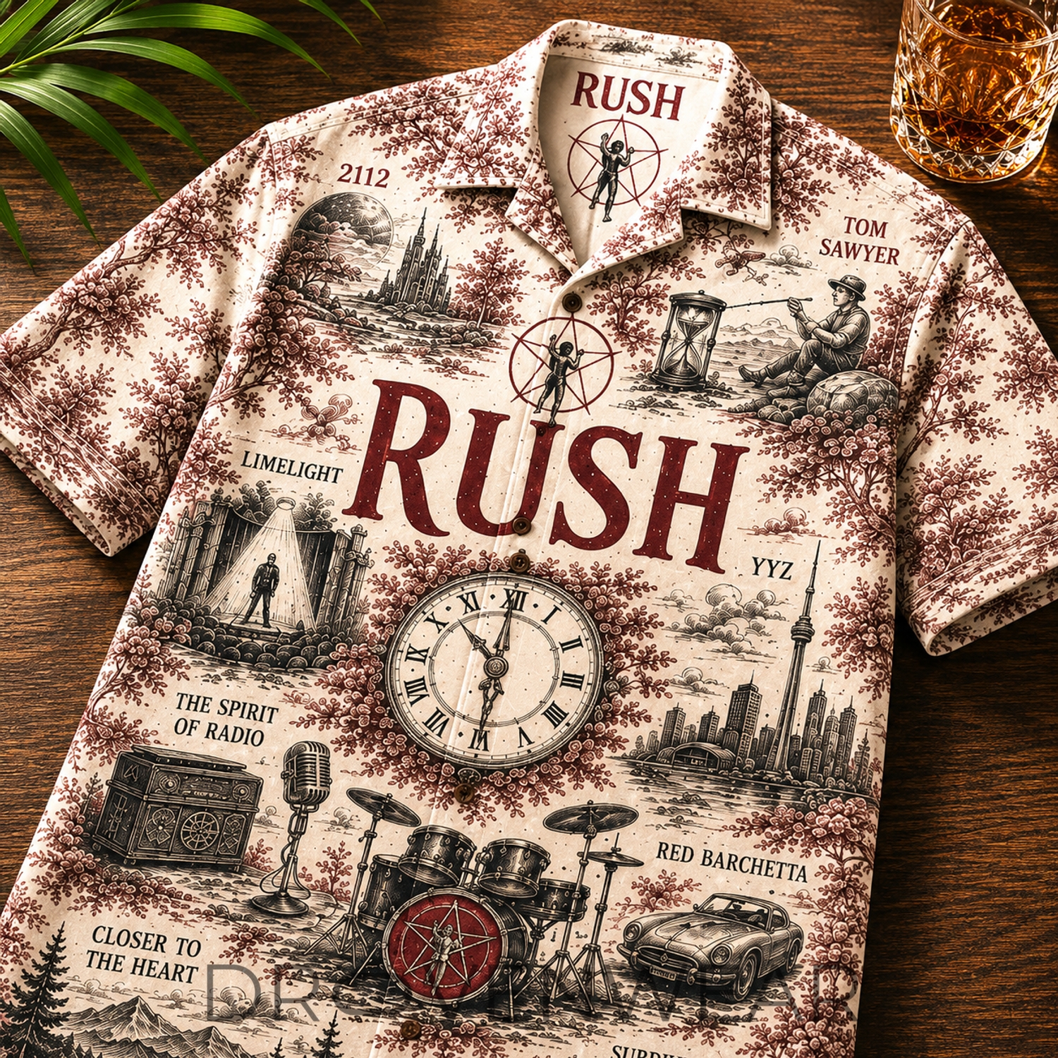Rush Progressive Rock Music Farewell to Kings Hawaiian Shirt Rush Progressive Rock Music Farewell to Kings Hawaiian Shirt