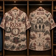 Rush Progressive Rock Music Farewell to Kings Hawaiian Shirt - Image 2