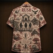 Rush Progressive Rock Music Farewell to Kings Hawaiian Shirt - Image 3