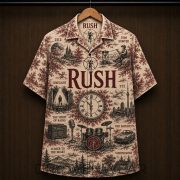 Rush Progressive Rock Music Farewell to Kings Hawaiian Shirt - Image 4