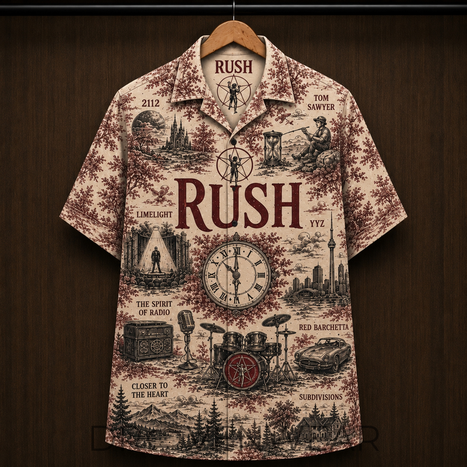 Rush Progressive Rock Music Farewell to Kings Hawaiian Shirt Rush Progressive Rock Music Farewell to Kings Hawaiian Shirt