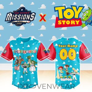San Antonio Missions Toy Story Family Event Baseball Jersey by Drovenwear.com