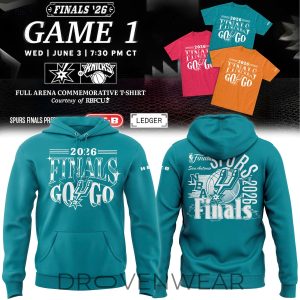 San Antonio Spurs 2026 Finals Blue Hoodie by Drovenwear.com