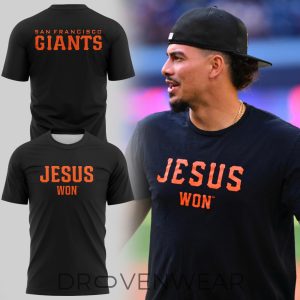 San Francisco Giants Faith Inspired Jesus Graphic Shirt by Drovenwear.com