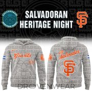 San Francisco Giants Salvadoran Heritage Night Grey Hoodie 2026