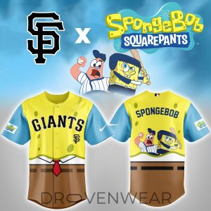San Francisco Giants SpongeBob Theme Night Collector Jersey by Drovenwear.com