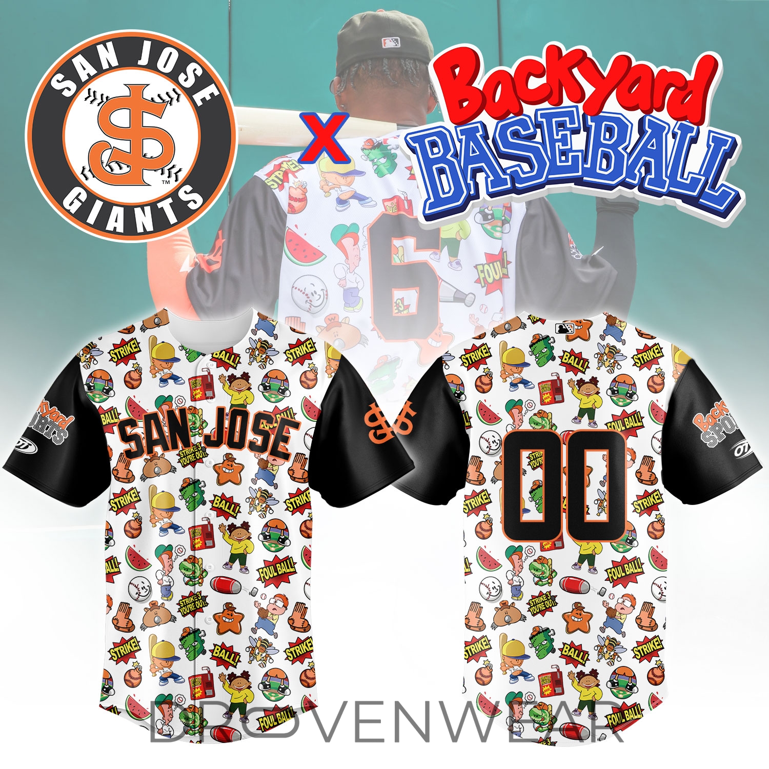 San Jose Giants Backyard Baseball Collector Edition Jersey San Jose Giants Backyard Baseball Collector Edition Jersey