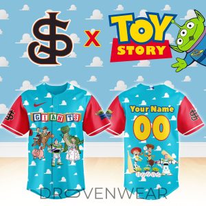 San Jose Giants Toy Story Theme Night Baseball Jersey by Drovenwear.com
