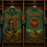 Santana Latin Rock Music Live Your Light Hawaiian Shirt - Image 2