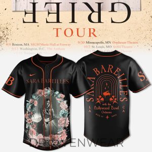 Sara Bareilles Good Grief Tour 2026 Collector Baseball Jersey by Drovenwear.com