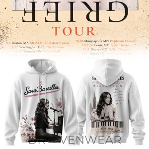 Sara Bareilles Good Grief Tour 2026 Pullover Hoodie by Drovenwear.com