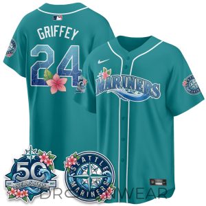 Seattle Mariners Aloha Spirit Vapor Baseball Jersey by Drovenwear.com