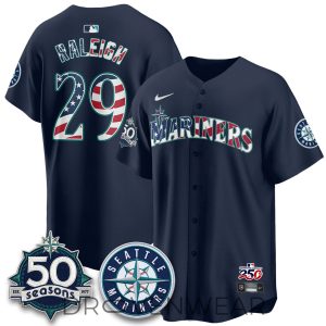 Seattle Mariners Americana 2026 Vapor Baseball Jersey by Drovenwear.com