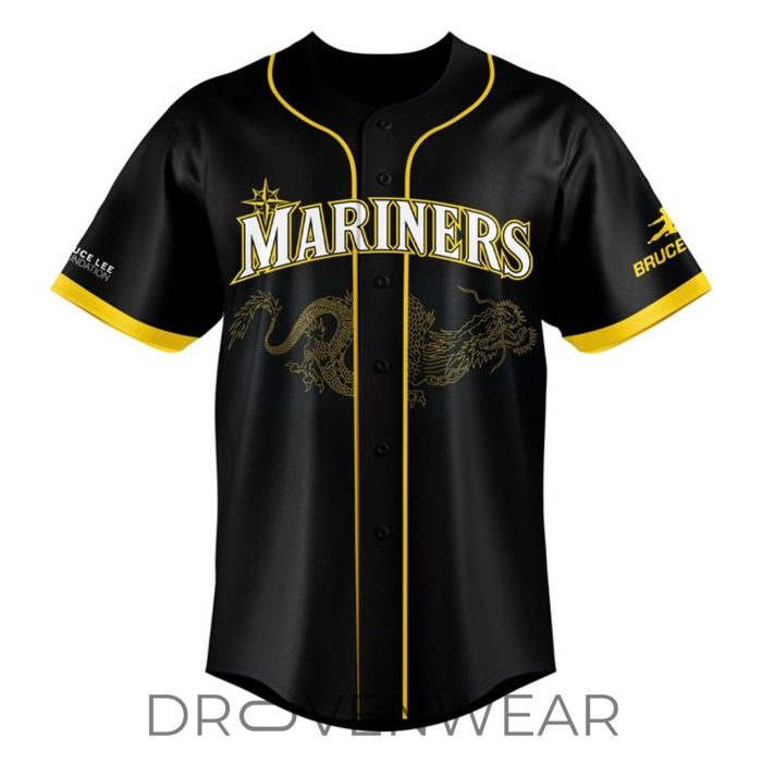 Seattle Mariners Bruce Lee Heritage Night 2026 Custom Baseball Jersey - Image 2