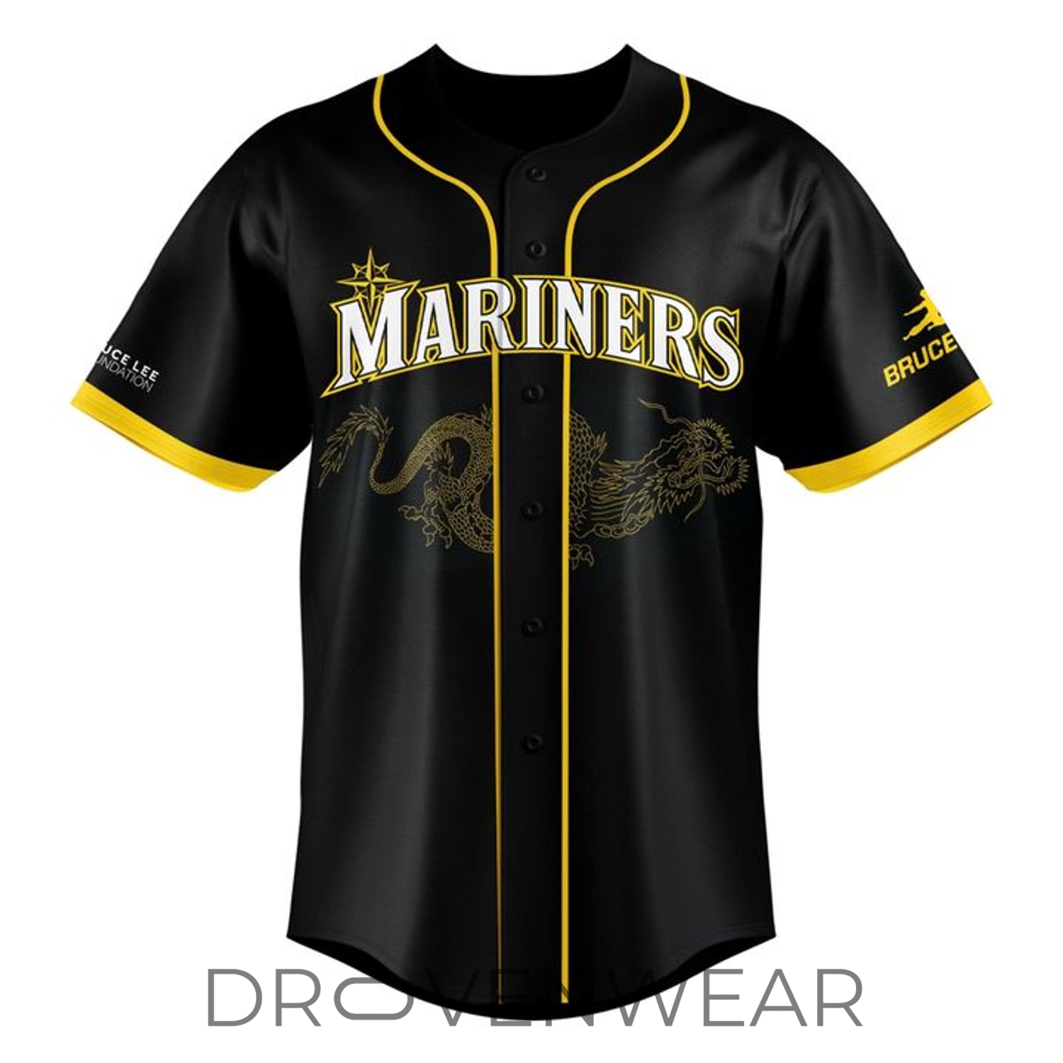 Seattle Mariners Bruce Lee Heritage Night 2026 Custom Baseball Jersey Seattle Mariners Bruce Lee Heritage Night 2026 Custom Baseball Jersey