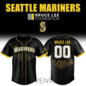 Seattle Mariners Bruce Lee Night 2026 Custom Baseball Jersey by Drovenwear.com