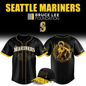 Seattle Mariners Bruce Lee Night 2026 Special Event Jersey by Drovenwear.com
