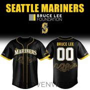 Seattle Mariners Bruce Lee Night Personalized Baseball Jersey