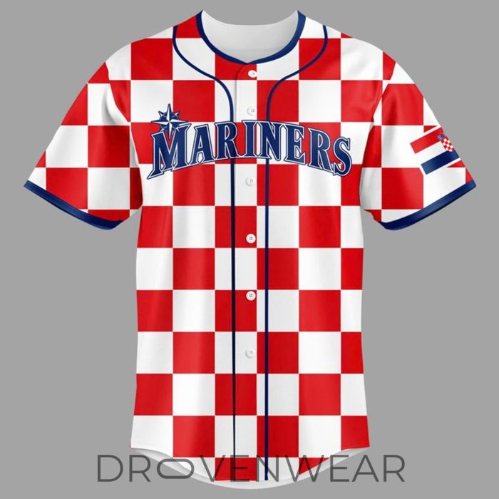 Seattle Mariners Croatian Heritage Day 2026 Limited Edition Baseball Jersey - Image 2