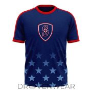 Seattle Mariners Stars and Stripes 2026 Soccer Inspired Graphic Tee - Image 2