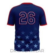 Seattle Mariners Stars and Stripes 2026 Soccer Inspired Graphic Tee - Image 3